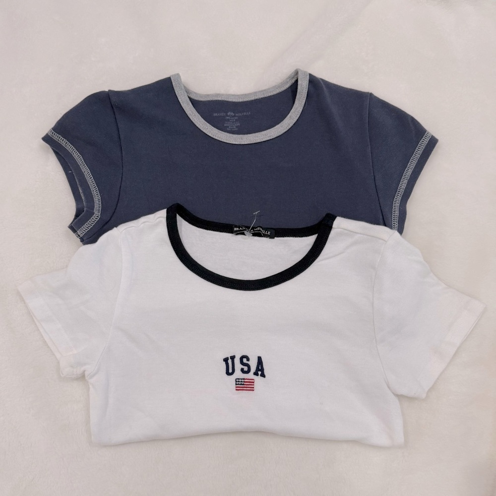 Lot Brandy Melville t-shirts Flag